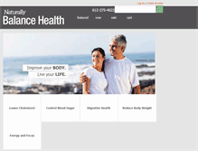 Tablet Screenshot of naturallybalancehealth.com